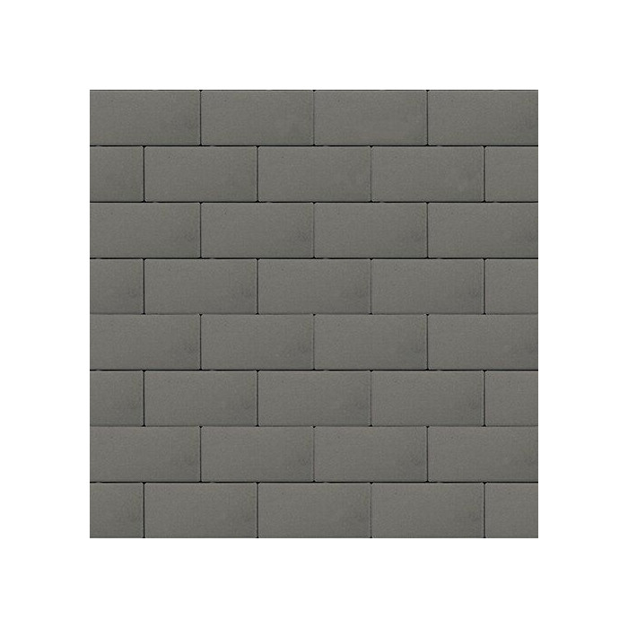 Тротуарная плитка Steinrus Прямоугольник Лайн 200х100х80 мм Серый