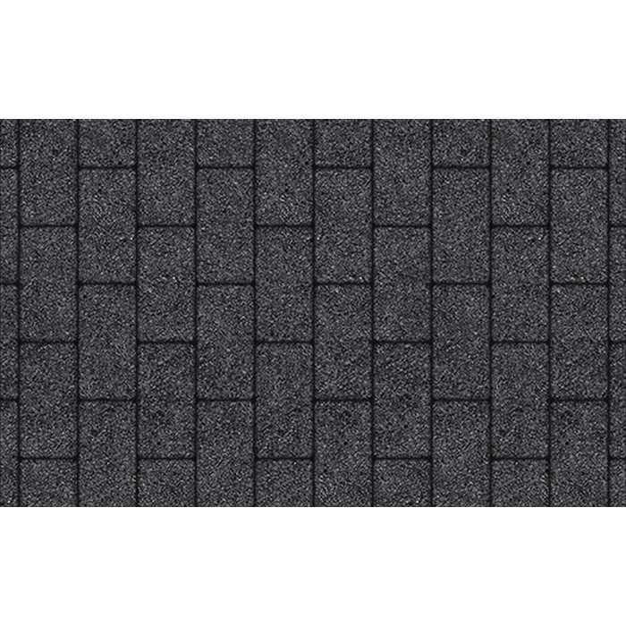 Плитка тротуарная Прямоугольник (Ла-Линия) В.2.П.10 Стоунмикс черный 200x100x100 мм